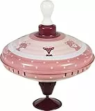 goki 53797 - Brummkreisel aus Holz, Metall & Kunststoff „Lifestyle Malve“ (Ø 18,5 cm) – Klassischer Metallkreisel in Trendfarbe Mauve – Lernspiel zur Förderung von Motorik & Koordination
