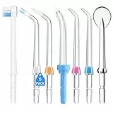 Standard Ersatz Jet Tips für Waterpik, 7Stk Munddusche Ersatz-Strahlspitzen Set, Wasser Flosser Spitzen Ersatz, Hochdruck Parodontal Tips, Munddusche Orthodontic Aufsatz für Zahnspangen Zahnersatz