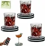 BLOOOK Smart Coaster Cocktail-Maschine, tragbarer Cocktail-Maker, integriertes intelligentes Sensing mit interaktiver Tech-Beleuchtung, leicht zu reinigen und zu tragen, für Matte Bar Club Home Bar