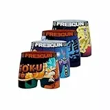 FREEGUN Herren Fgdbs/1/Bm/Pk4 Retroshorts, Blau/Violett/Orange/Gelb, M (4er Pack)