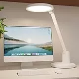Schreibtischlampe LED Dimmbar, 1000LM Ultra Hell Tischlampe, 3 Farbmodi 7 Helligkeits Desk Lamp mit Touch-Steuerung Speicherfunktion Leselampe, Drehbare Nachttischlampe für Büro Arbeit Nachttisch