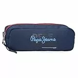 Pepe Jeans Seldon Federmäppchen, Umhängetaschen, Blau und Pink, Perfekt zum Ordnen und Tragen von Bleistiften und Stiften, mehrere Fächer. Von Joumma Bags