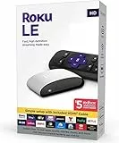 Roku LE HD Streaming-Media-Player mit Hochgeschwindigkeits-HDMI-Kabel und einfacher Fernbedienung, nur weißes Gerät