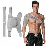 Schulterbandage Herren Schulterstütze Schulterbandage für Frauen Schulter Bandagen Herren Shoulder Brace Schulter Bandagen Damen Mit 2 Fixierband Korrektur Der Körperhaltung, Unterstützung Bieten