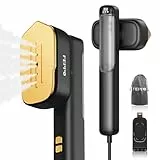 FEPPO Steamer Dampfglätter, 110-240V Dual Voltage Reise Dampfglätter, 2 in1 Tragbarer Handheld Steamer &Dampfbügeleisen, 15s Schnellaufheizung, 1100W Dampfbürste für Globale Reise &Urlaub