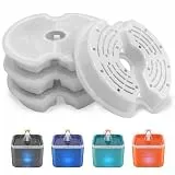 Ersatzfilter für Trinkbrunnen für Katzen und Hunde, PewinGo Das Original Ersatzfilter mit Harz und Aktivkohle für Automatischen Trinkbrunnen Filter-4 Stück