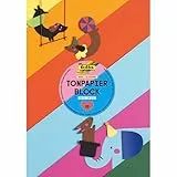 folia 600 - Block mit Tonpapier, 130 g/m², DIN A4, 20 Blatt, sortiert in 10 Farben, ideale Grundlage für vielfältige Bastelarbeiten wie Fensterbilder, Scrapbooking, Kartengestaltung
