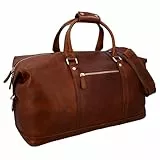 Gusti Weekender Herren Leder – Reisetasche Herren Damen 36L – Echtleder Reisetasche Vintage, Leder Weekender Bag, Reise Handgepäck, Klein & Robust, Lederkoffer Unisex