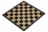 Sunrise Chess & Games Rollbare Schachbrett Nr. 6, 51 cm, rutschfeste Unterseite, Schwarz