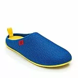 Andrés Machado - Hausschuhe für junge Frauen – Frühling Sommer – DYNAMIC – Unisex Pantoffeln - atmungsaktive Netzstruktur – rutschfeste Gummisohle herausnehmbares Fußbett - Marineblau Gelb EU 39