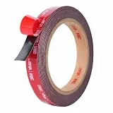 Doppelseitiges Klebeband, Extra Stark Klebend, Verwendet Originales VHB 5952 Rohmaterial, 15mm x 3m, 1.1 mm dickt, Wasserfest und Hochtemperaturbeständig für Auto, Heimdekoration, Bürodekoration