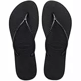 Havaianas Slim Tube, Damen Flipflop, Black,