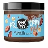 Feel FIT Protein Nut Kakao-Haselnuss-Aufstrich, ohne Zuckerzusatz, ohne Palmöl, Proteincreme 19%, 200g