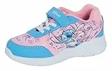 Disney Kinder Stitch Sneaker für Mädchen Angel Casual Pumps Easy Touch Fasten Running Sportschuhe, multi, 27 EU