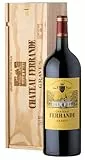 Geschenkbox Holzkiste - Magnumflasche Rotwein - Château Ferrande - AOP Graves - 1,5 L