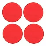 Keenso Air Ice Hockey Pucks, Stück für Tische Spielausrüstung 4 STK Hockey Puck Hochwertiger Kunststoff Langlebige Spielsession(L（82mm）)