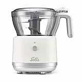 Solis Multi Chopper – Zerkleinerer mit 2 Behältern & Emulgierscheibe, für Gemüse, Fleisch, Kräuter & Dips – mit Start-Sicherheitsschalter & Saugnapf, spülmaschinengeeignet