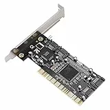 Raid-Controller, Sil3114 PCI-Chipsatz auf 4 interne SATA-Anschlüsse 1 5-poliger PCI-zu-SATA-Raid-Karten-Gbit/s-Adapter Raid-Karten-Chipsatz mit Unterstützung für Festplatten