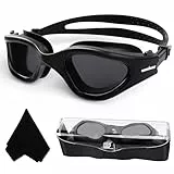 Winline Polarisiert/Nicht Polarisiert Schwimmbrille Erwachsene Jugendliche,Anti-Beschlag-UV-Schutz Wasserdicht klare Sicht einfach einzustellen mit weichen Nasenstegen für Herren Damen