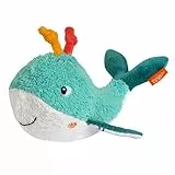 Fehn Badetier Wal – Schwimmendes Stoff-Badewannenspielzeug für Abwechslung und fröhlichen Badespaß, für Babys und Kinder ab 0+ Monaten