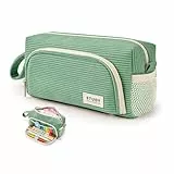 KALIDI Federmäppchen Cord-Stoff Pencil case Mäppchen mit grossem Fassungsvermögen Schreibwarenbeutel Bleistift Beutel für Middle School College Office Studentin Mädchen Geschenk