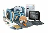 small Foot Tierarzt-Tasche mit Hase, Spielset mit umfangreichem Zubehör aus Holz, 24-TLG, mit Tragetasche und Plüschhase, für Kinder ab 3 Jahren, 12737