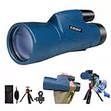 Gosky Monokulares Teleskop, Piper 12 x 55 Hochauflösendes Monokular für Erwachsene,Smartphone-Adapter, geeignet für Vogelbeobachtung