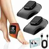 3-in-1 Fußmassagegerät (2 Stück) mit 5 Massage-Modi & 6 Heizstufen, wiederaufladbar via USB-C, für Neuropathie, Knöchel und Ferse – tragbares kabelloses Massagegerät