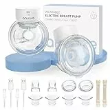 ANWIKE Milchpumpe Elektrisch Doppelt Ultra-Leicht 230g - Schmerzfreie Handsfree Milchpumpe für Fahren und Reisen, Leise 40dB, 4 Modi 9 Stufen, Freihändig Elektrische Milchpumpe mit 19/21mm Flanschen