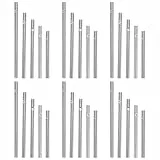 EXCEART 30 StüCk Klangstäbe für Windspiel Set, 6mm Aluminiumrohre Windspiel RöHren Set für DIY Garten Deko