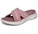 Skechers Damen Go Walk Flex Sandal Impressed, Mauve Textile, 39 EU