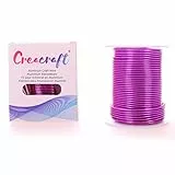 Creacraft Aluminium Schmuckdraht - Basteln, Modellieren, Floristik (34m, Violett, 2 mm)
