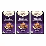Yogi Tea - Rooibos, Ayurvedischer Bio Gewürz- und Kräutertee, von Natur aus koffeinfrei, Mischung aus Rooibos, Zimt und Nelken, Yogi Tee 3er Pack, 3x17 Beutel (102 Teebeutel insgesamt)