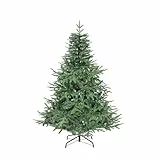 YITAHOME 152cm Premium Künstlicher Weihnachtsbaum, ca. 450 Spitzen PE Spritzguss & PVC, Naturgetreu Tannenbaum mit Metallständer & Klappsystem-Rahmen, Schnellaufbau für Zuhause Geschäfte, 152 x Φ75cm