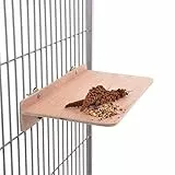 HappyBird | Tolles XXL Sitzbrett für Vögel | der Neue Futterplatz 41 x 24 cm als perfektes Zubehör im Käfig | Ideal für den Wellensittch, Nymphensittich, Graupapagei und andere Papageien