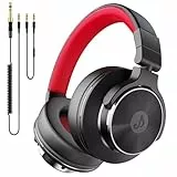syndesmos Over Ear Kopfhörer mit Kabel, 50mm Treiber DJ Kopfhörer Professionell Studio Kopfhörer 3,5mm/6,35mm Klinke Share-Port DJ Headphones für Studio, Podcast, Monitoring, PC, Handy, E-Drum Gitarre