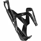 Elite Custom Race X Flaschenhalter – Schwarz Glänzend mit schwarzer Grafik – Leicht Aerodynamisch Stabil Universal – Für Rennrad MTB Gravel – Trinkflaschenhalter Fahrrad Bidon