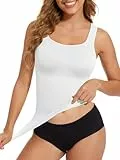 Joyshaper Shape Unterhemd Damen Body Shaper Bauch Weg Bauchkontrolle Shaping Unterhemd Tanktop Shirt Camisole Formende Tops Für Damen Figurformendes Weiß#01 L