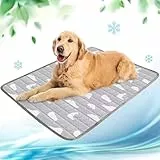 NIBESSER Kühlmatte für Hunde Pet Dog Cooling Mat Sommer Selbstkühlende Matte Hunde Katzen Haustier Kühlmatte Natürlich