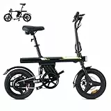 Finbike Elektrofahrräder Klappbar,14 Zoll Elektrofahrrad 7.8Ah Akku,250W Kompakt E-Bike mit 3H Schnellladung,3 Fahrmodi,3 Geschwindigkeitsmodi,Reichweite MAX 45km,Falt-Pedelec für Erwachsene/Teens