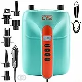 Swonder SUP Pumpe Elektrisch, 20PSI Hochdruck Elektrische Luftpumpe mit Intelligenter Zweistufiger Inflation, Unterstützt 3 SUP in Einer Reihe, Gut für Paddle Board Boote Kajak