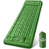 Tonfarb Isomatte Camping Selbstaufblasend, 12CM Verdicktes Aufblasbare Matratze mit Fußpresse Pumpe, Ultraleicht Wasserdicht Luftmatratze Outdoor, Anti-Ripstop Schlafmatte für Wandern und Strand
