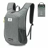 SKYSPER Faltbarer Rucksack 10L Klein Ultraleicht Tagesrucksäcke Wanderrucksack Reisenrucksack Trekkingrucksack Daypack für Wandern Reisen