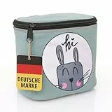 honju Bike Lenker-Tasche Kinder-Fahrrad (Abnehmbarer Deckel, Fahrrad-Tasche für den Lenker mit Reflektoren, Sicherer Halt Dank Klettverschluss, Inkl. Innentasche) Hansi Hase