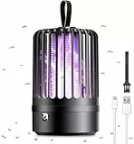 GBARAN Mückenvernichter Lampe, Elektrische Insektenvernichter mit Nachtlicht 2 in 1, Leistungsstarke Schädlingsbekämpfung Fallen für Innen und Außen