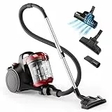 Akitas C10T 900W Beutelloser Staubsauger ohne Beutel Cat and Dog Tierhaare,Staubsaugerzylinder mit Deutschem Wessel Werk,28cm Breite Große Turbokopf-Spinnbürste