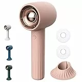 KENSUKA Handventilator Akku Aufladbar mit Aromatherapie HA1, Tragbarer Mini Handventilator mit 2000aMh Wiederaufladbarem Akku, 3 Geschwindigkeitsstufen, Ideal für Reisen, Schminken