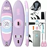 Niphean Stand up Paddling Board mit Sitz, (Ultraleichtes) SUP Board für Frauen, Standup Paddle Board mit +30% Balance StabilTrac-Finne, Anti-Rutsch Inflatable Paddle Board für Yoga&Haustierfreundlich