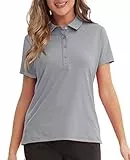 MEETYOO Damen P14 Polo Shirt, Grau, M EU