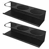 DONGKER Magnetisches Gewürzregal, 2 Stück Kühlschrank Regal Magnetisch, Wasserflaschen-Organizer für Kühlschrank, Becher, Löffel, Gabeln, persönliche Gegenstände, Küchenutensilien